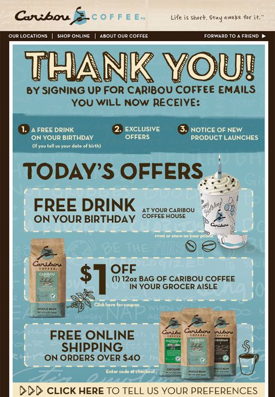 Email Newsletter from Caribou