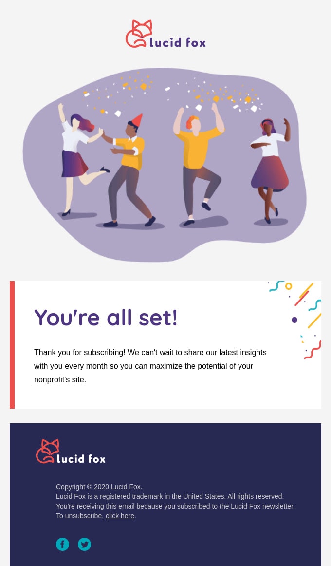 Subscription Confirmation Email