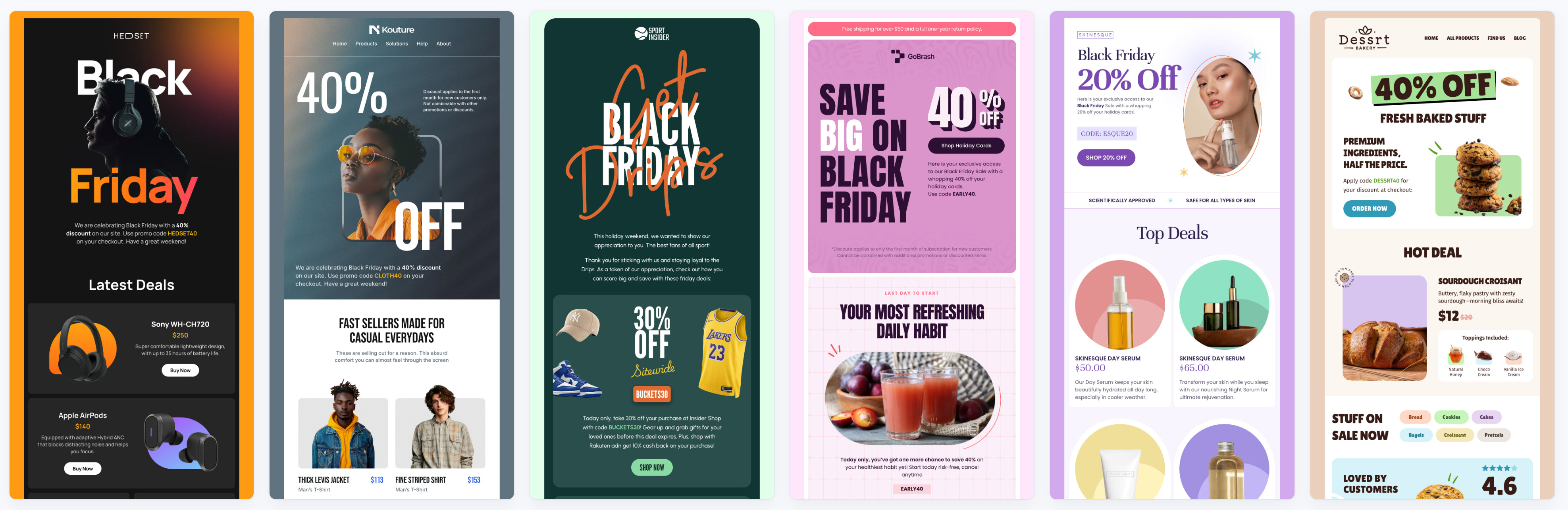 Black Friday email templates