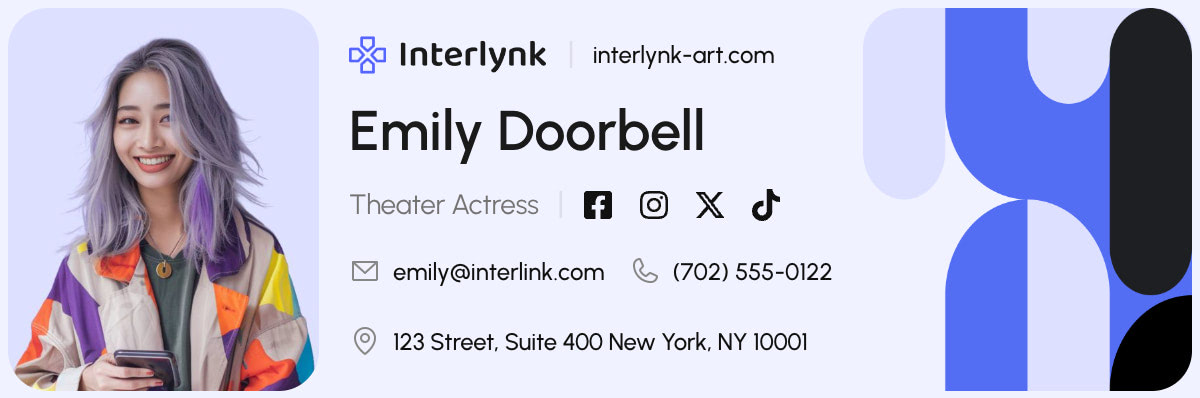 Actor/Actress Email Signature Template