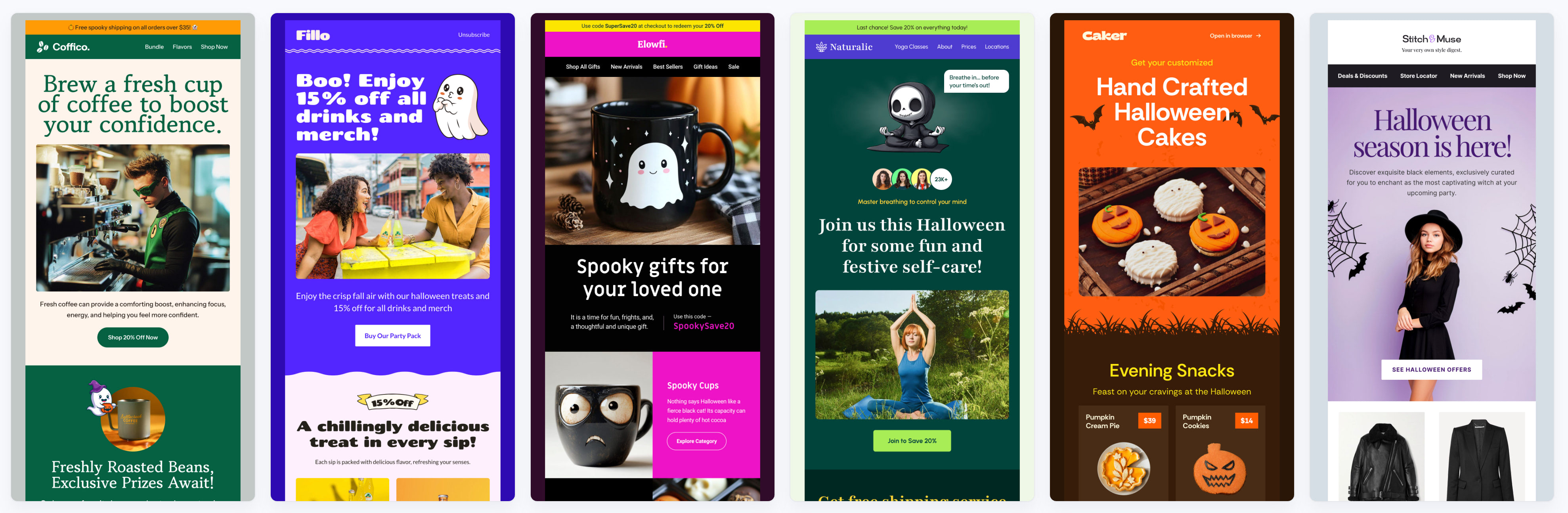 Download free Halloween email templates