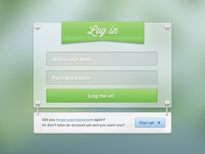 Login form by Gil