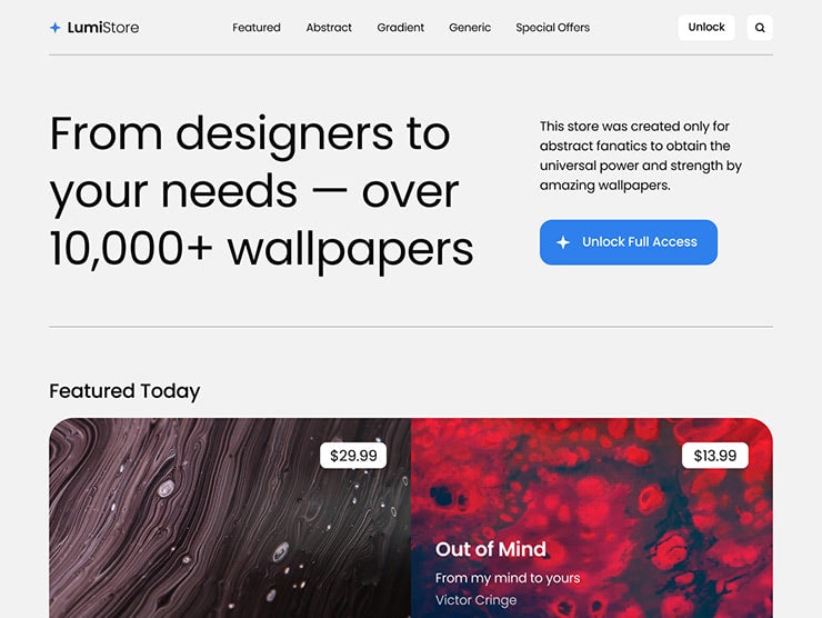 Wallpapers Website Template