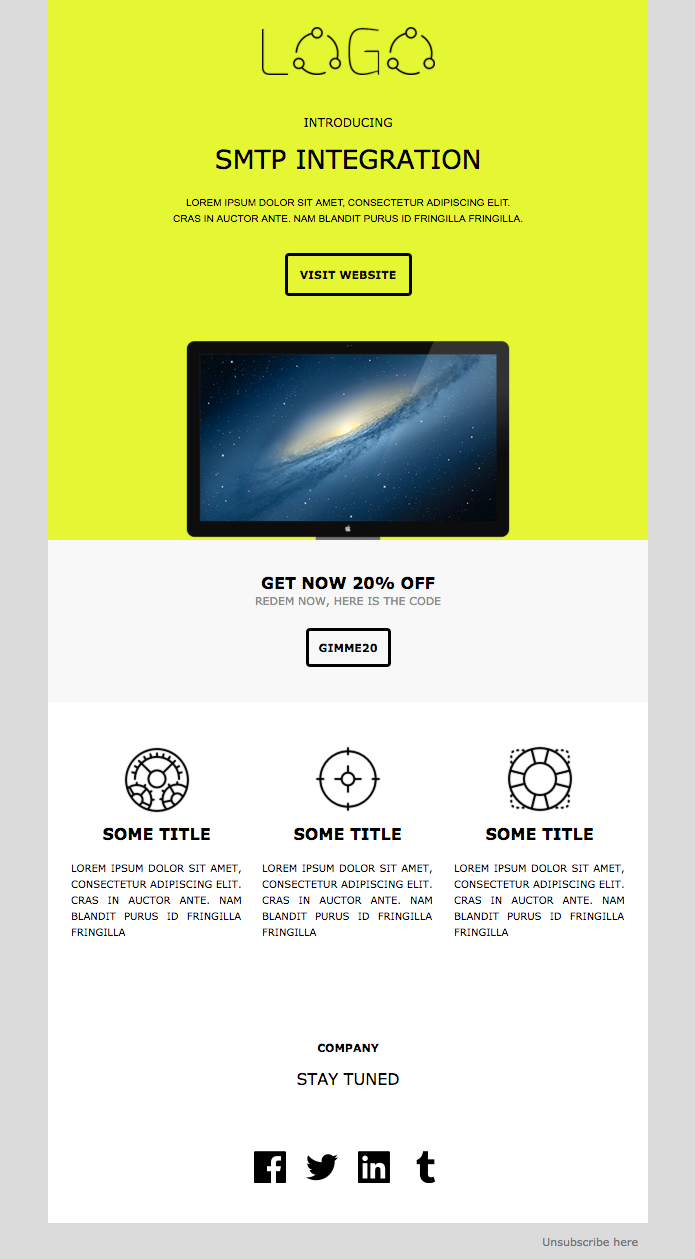 new feature promotion template