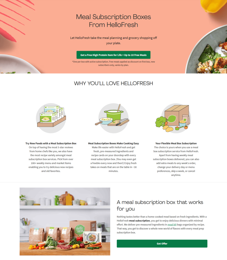 Hellofresh example