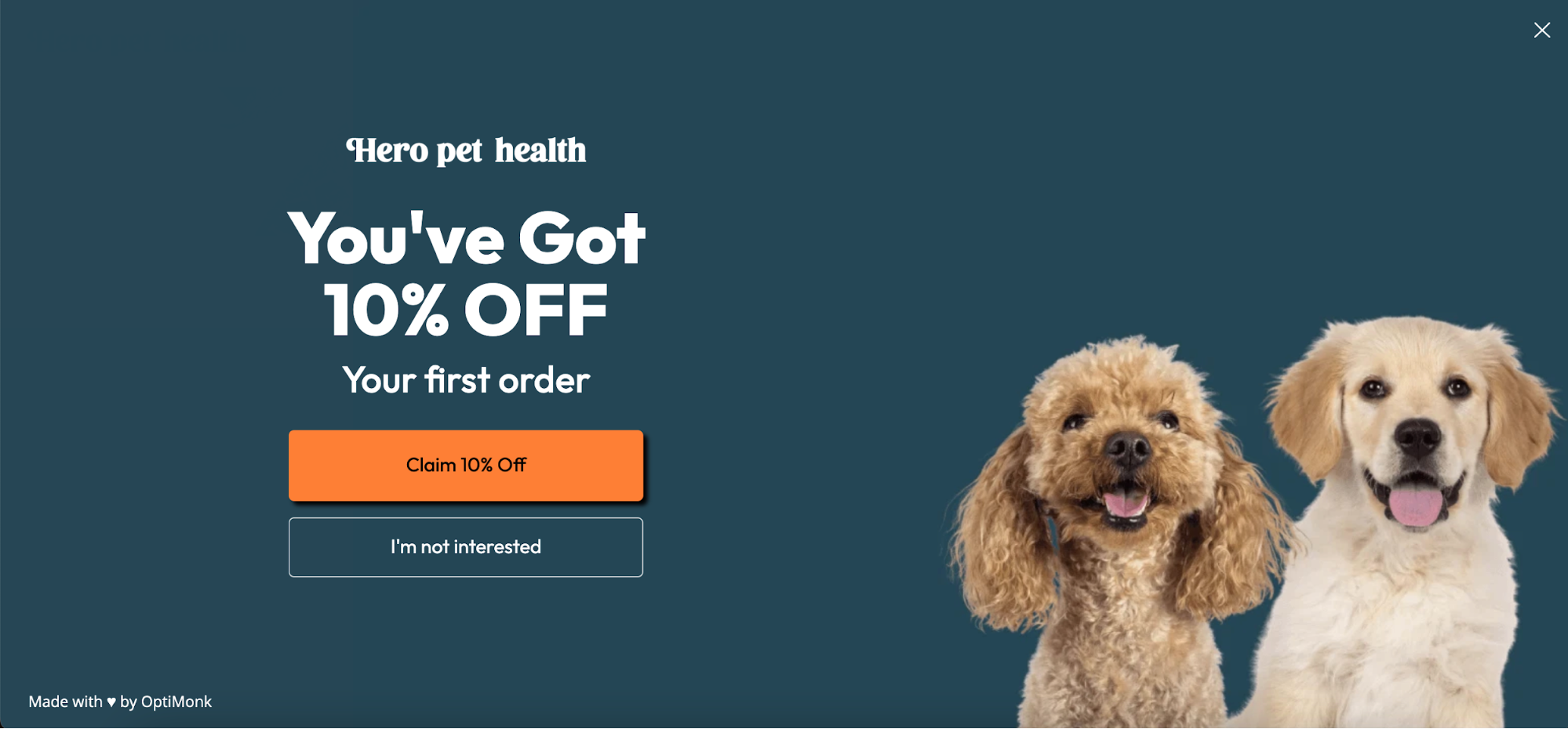 exit-intent popup