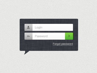 Login Form from Impressionist UI by Designmodo