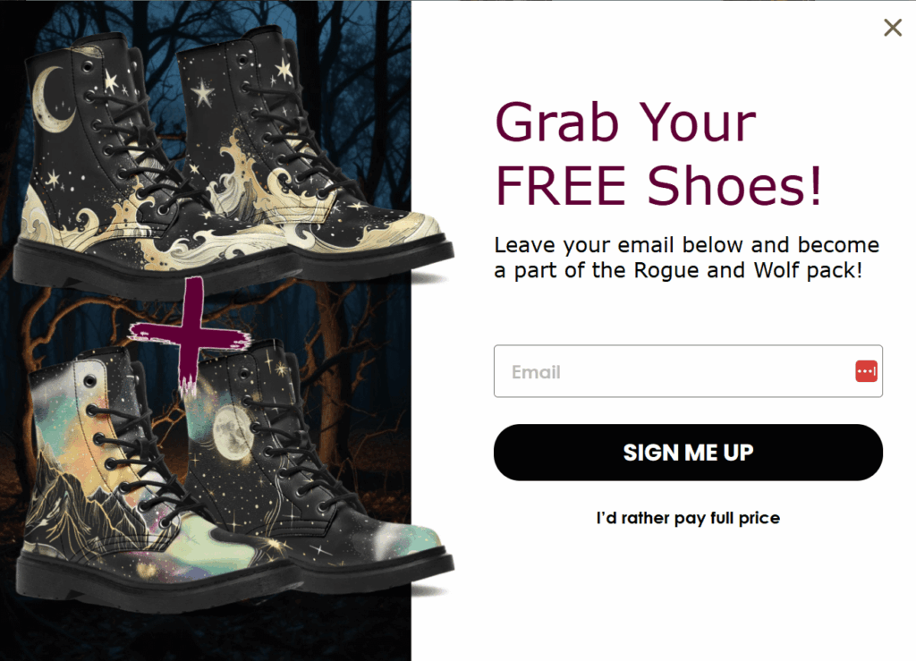 Rogue and Wolf signup example Rogue and Wolf signup example