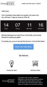 subscription renewal email template