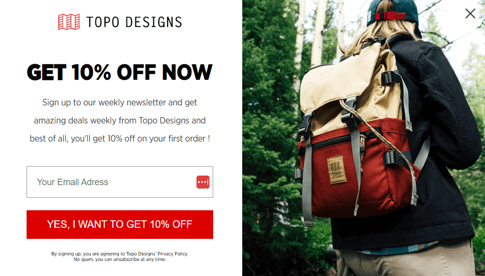 Topo Designs signup with discount Topo Designs signup with discount