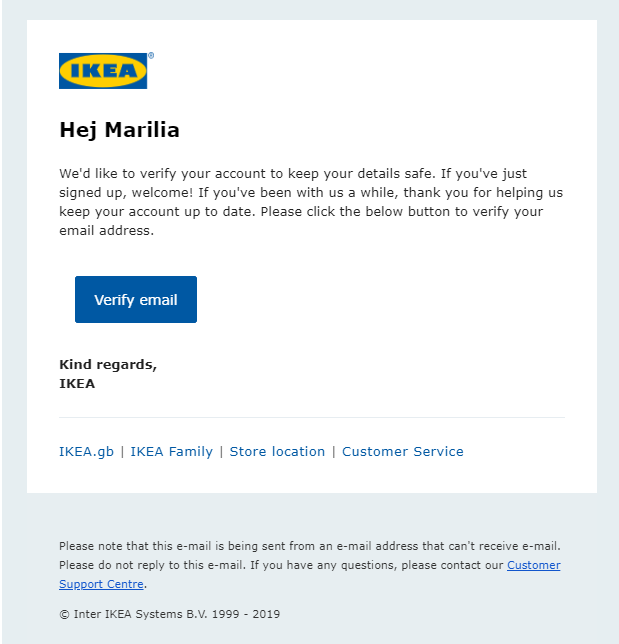ecommerce email marketing newsletter signup email